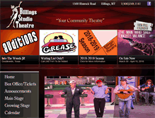 Tablet Screenshot of billingsstudiotheatre.com